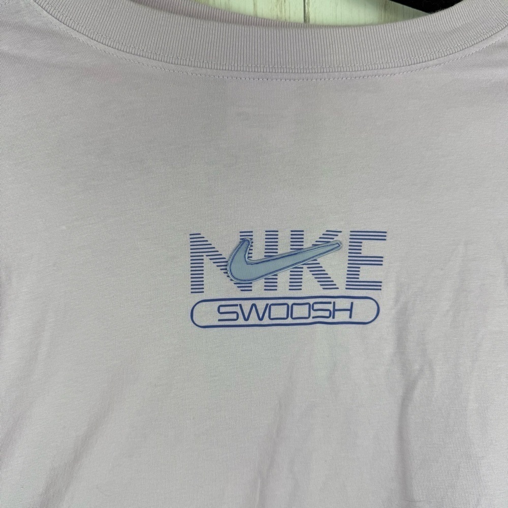 Nike Swoosh Lavender Crop Top - Picture 3 of 7